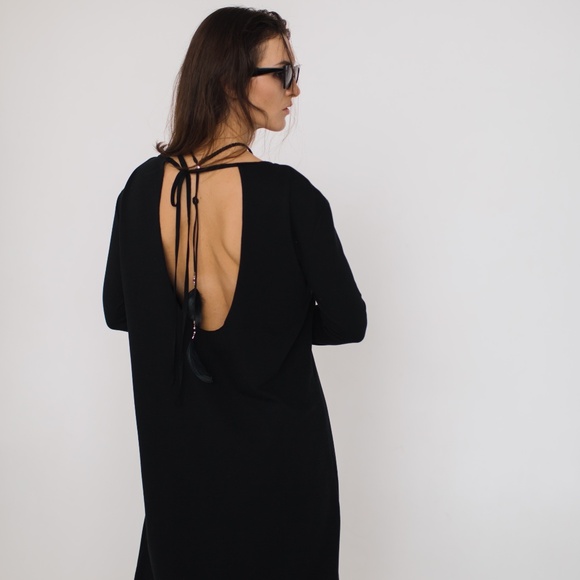 🔥 Handmade Black Open-Back Dress – Limited Edition - Picture 7 of 9